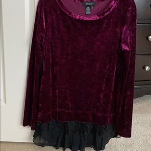 Karen Karen velvet tunic size M